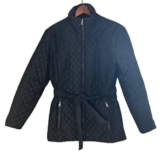 Andrew Marc Quilted Front Zip Coat - Picture 1 of 8
